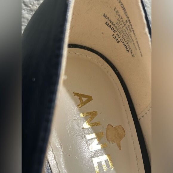 Anne Klein Iflex Navy Blue Leather Pumps Size 6.5 M - Picture 6 of 10
